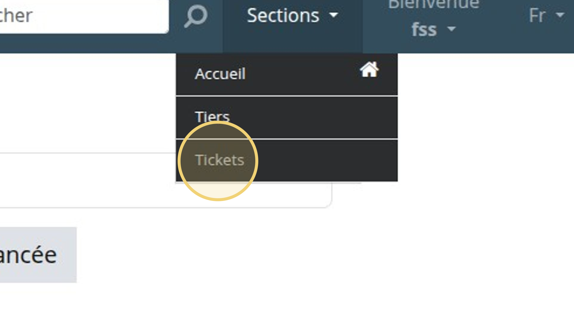 Comment rechercher un ticket?